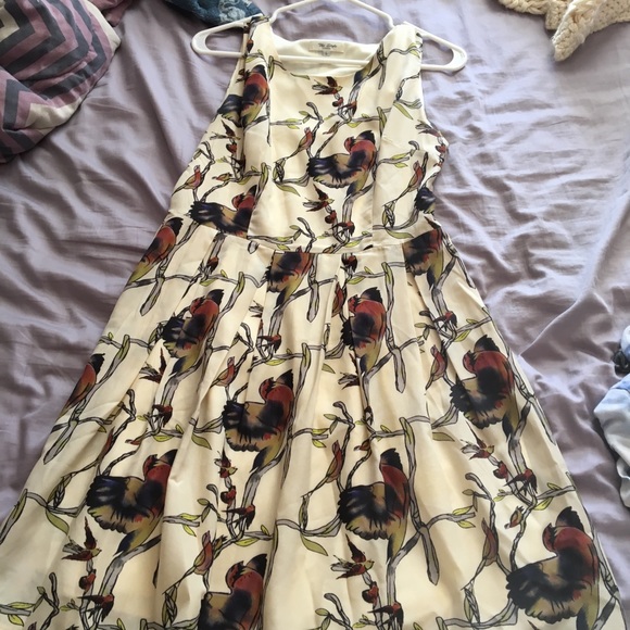 Bird print dress - Picture 4 of 4